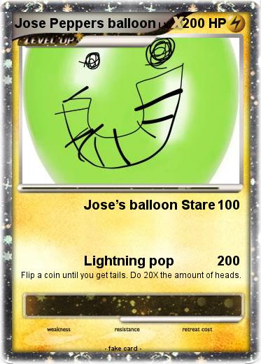 Pokemon Jose Peppers balloon