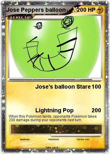 Pokemon Jose Peppers balloon