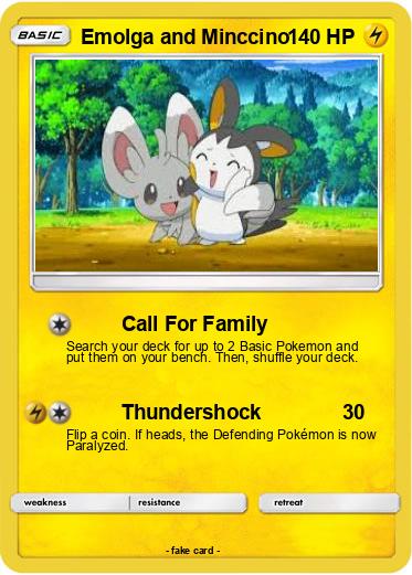 Pokemon Emolga and Minccino