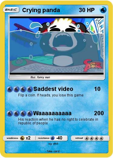 Pokemon Crying panda