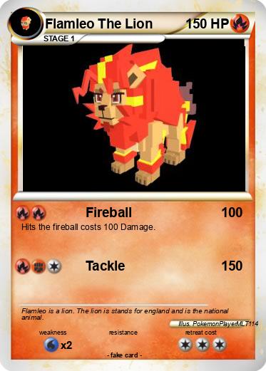 Pokemon Flamleo The Lion