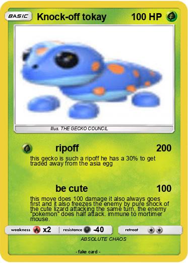 Pokemon Knock-off tokay