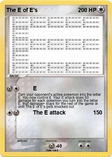 Pokemon The E of E's