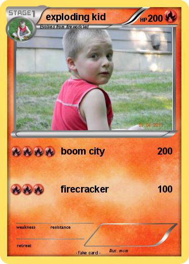 Pokemon exploding kid