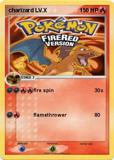 Pokemon charizard LV.X