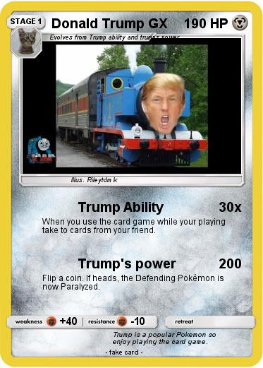 Pokemon Donald Trump GX