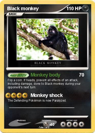 Pokemon Black monkey