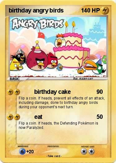 Pokemon birthday angry birds