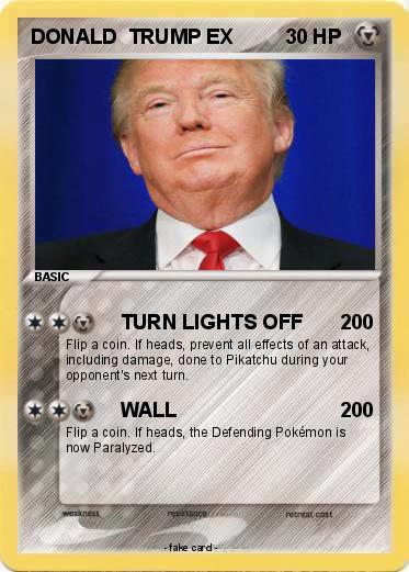 Pokemon DONALD  TRUMP EX