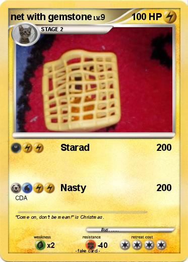 Pokemon net with gemstone