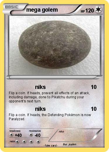 Pokemon mega golem