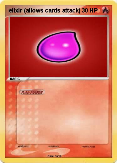 Pokemon elixir (allows cards attack)