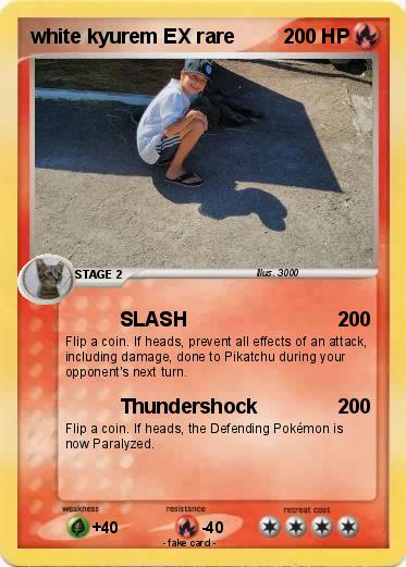 Pokemon white kyurem EX rare