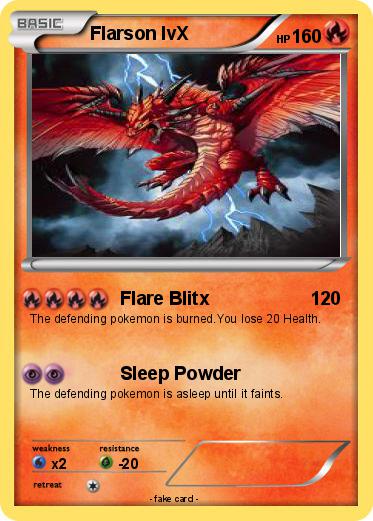 Pokemon Flarson lvX