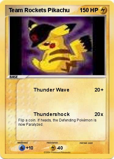 Pokemon Team Rockets Pikachu