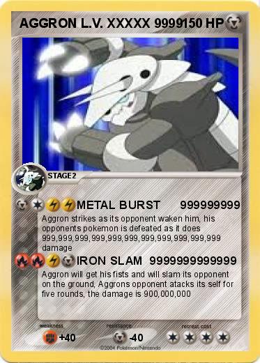 Pokemon AGGRON L.V. XXXXX 9999