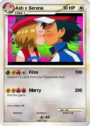 Pokemon Ash x Serena