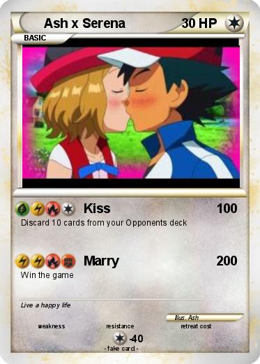 Pokemon Ash x Serena