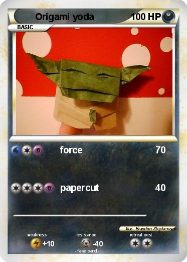 Pokemon Origami yoda