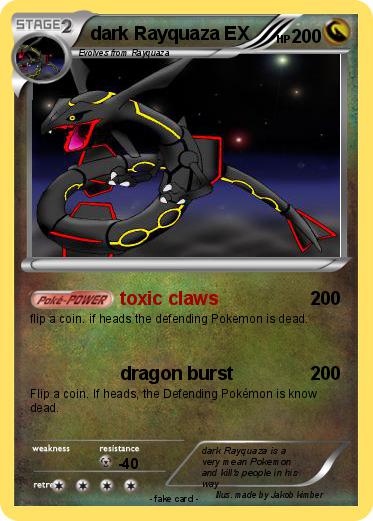 Pokemon dark Rayquaza EX