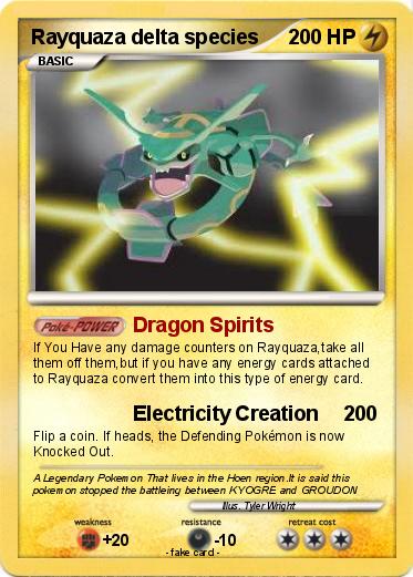 Pokemon Rayquaza delta species