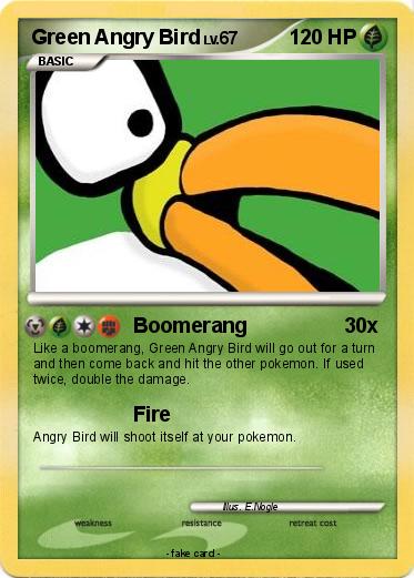 Pokemon Green Angry Bird