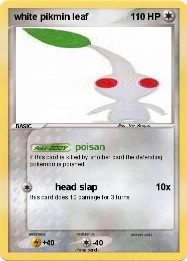 Pokemon white pikmin leaf