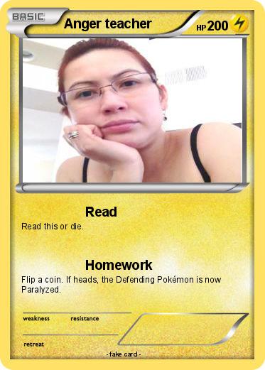 Pokemon Anger teacher