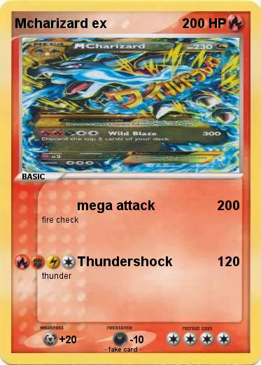 Pokemon Mcharizard ex