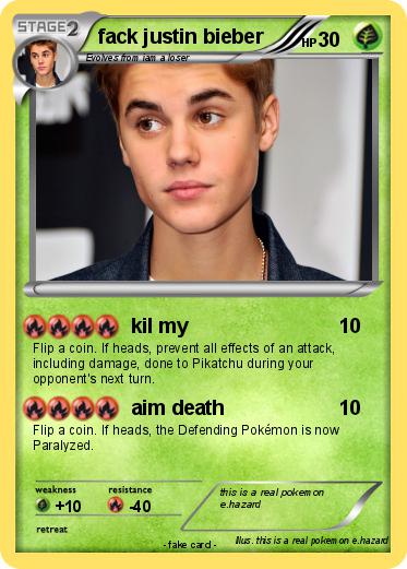 Pokemon fack justin bieber