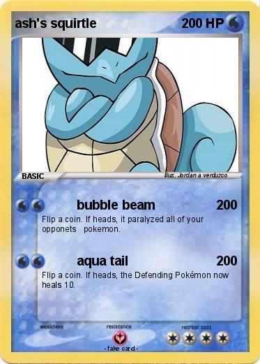 Pokemon ash's squirtle