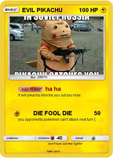 Pokemon EVIL PIKACHU