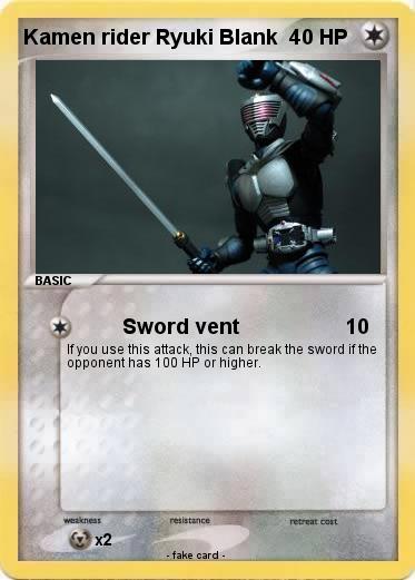 Pokemon Kamen rider Ryuki Blank