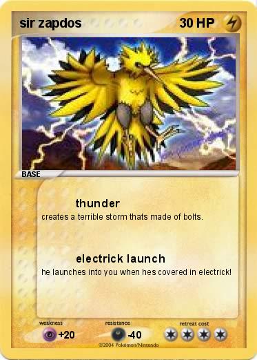 Pokemon sir zapdos