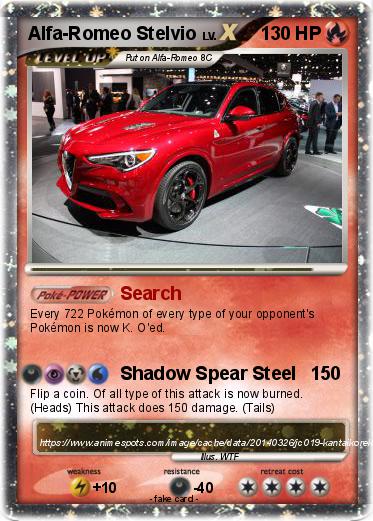 Pokemon Alfa-Romeo Stelvio