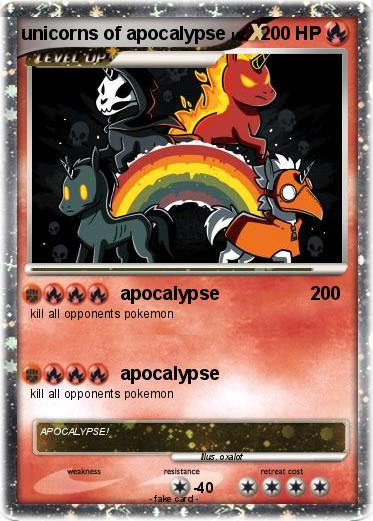 Pokemon unicorns of apocalypse