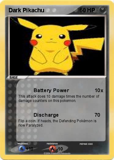 Pokemon Dark Pikachu