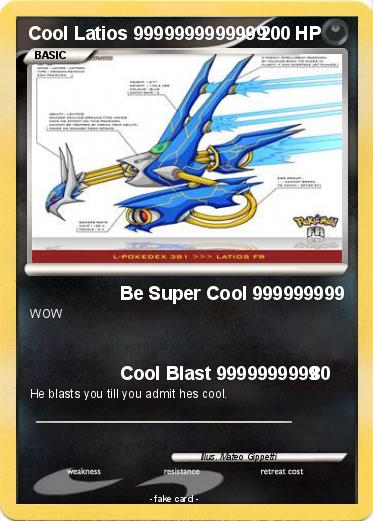 Pokemon Cool Latios 9999999999999