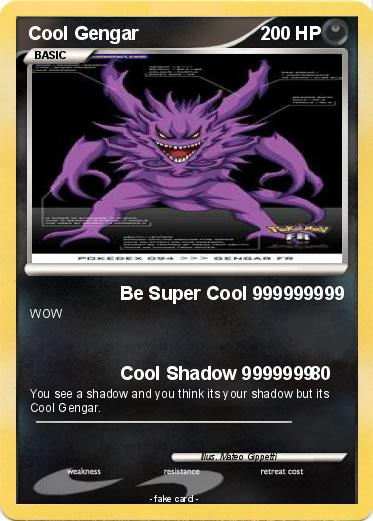 Pokemon Cool Gengar