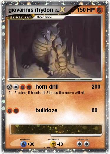 Pokemon giovannis rhydon