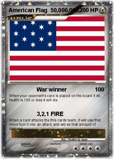 Pokemon American Flag  50,000,000,                               68