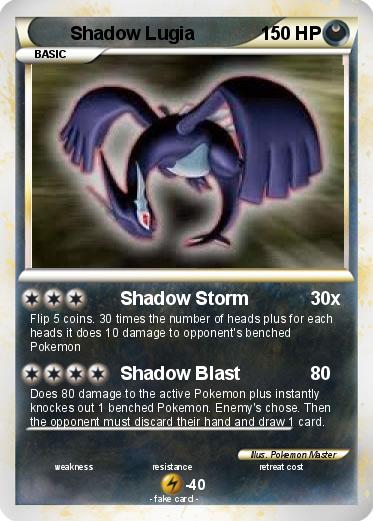 Pokemon Shadow Lugia