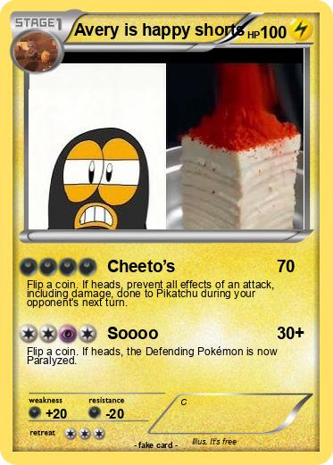 Pokemon Avery is happy shorts