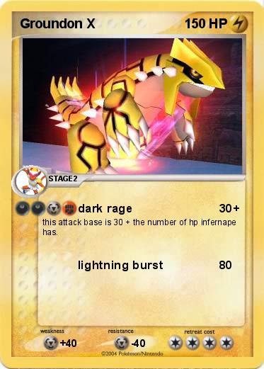 Pokemon Groundon X 
