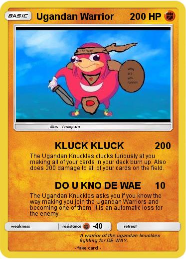 Pokemon Ugandan Warrior