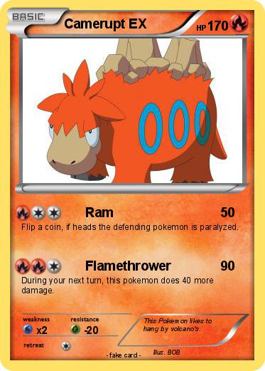 Pokemon Camerupt EX