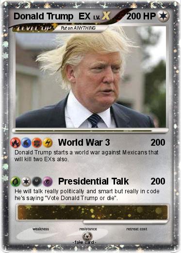 Pokemon Donald Trump  EX