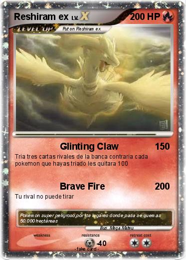 Pokemon Reshiram ex