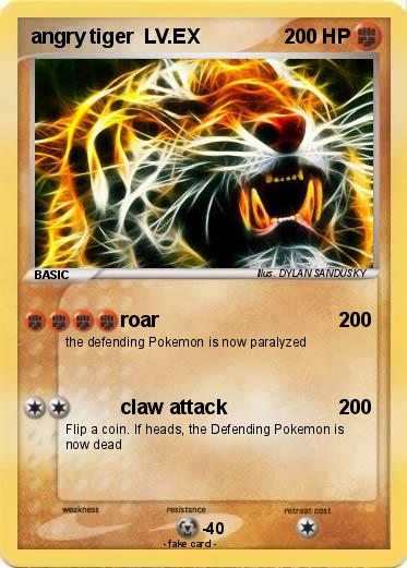 Pokemon angry tiger  LV.EX