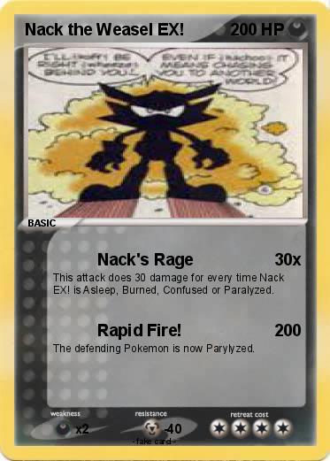 Pokemon Nack the Weasel EX!